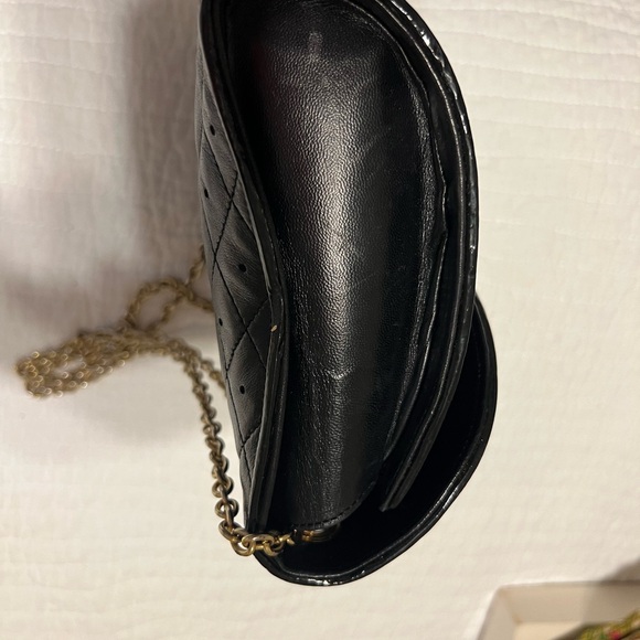 Vintage 50s Leather Bag with Clasp Made in Italy - Picture 4 of 12